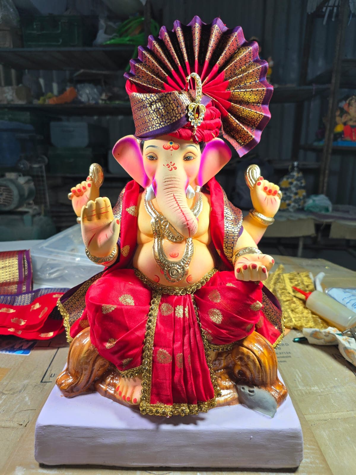 Ganesha Idol 04 (GSK-004) handcrafted Ganesha idol