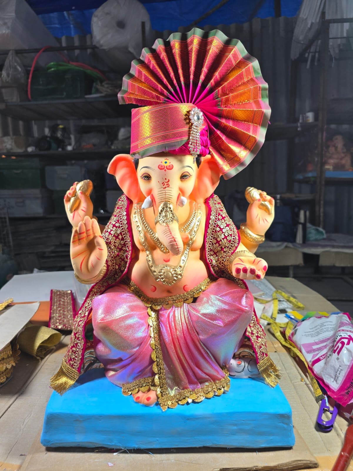 Ganesha Idol 17 (GSK-017) handcrafted Ganesha idol