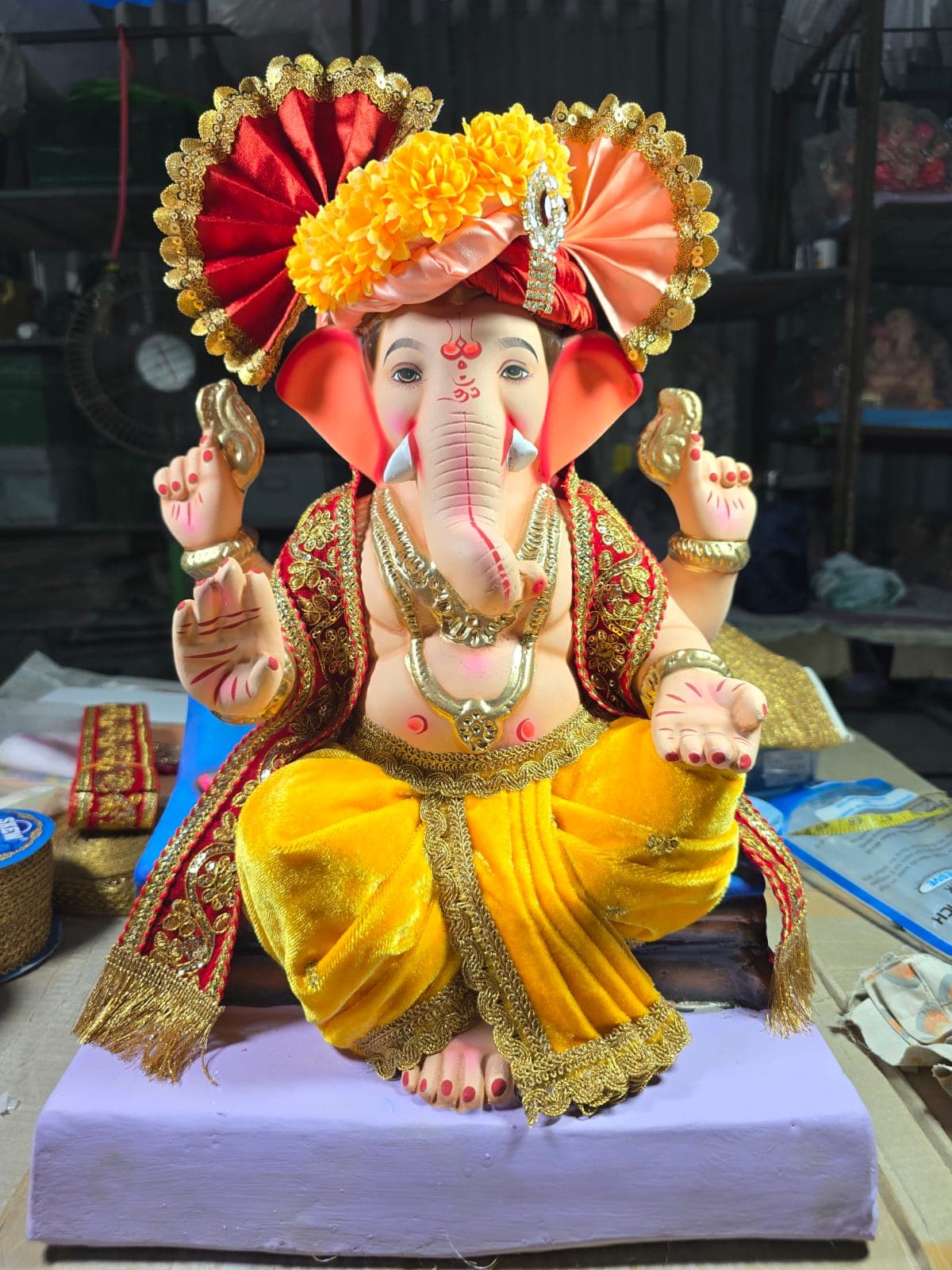 Ganesha Idol 27 (GSK-027) handcrafted Ganesha idol